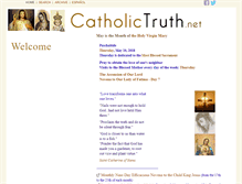 Tablet Screenshot of catholictruth.net